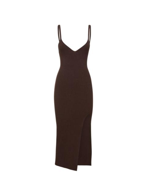 MICHAEL KORS thin-straps V-neck midi dress