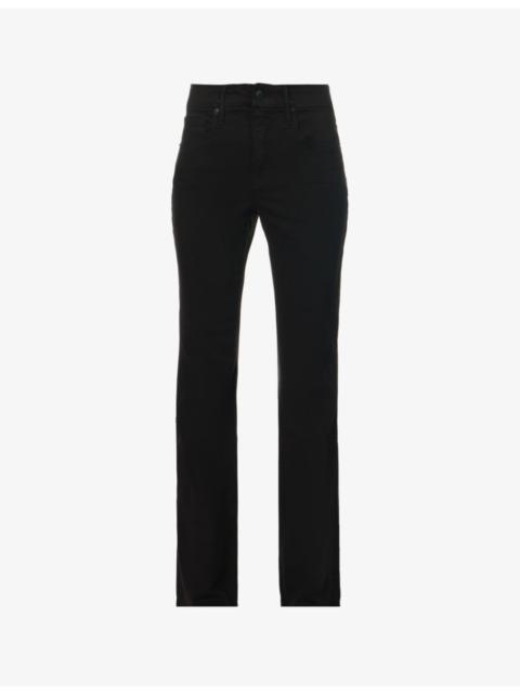 GOOD AMERICAN Good Legs flared mid-rise stretch-denim jeans