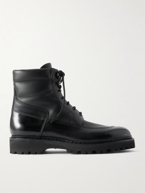 John Lobb Peak Panelled Leather Boots