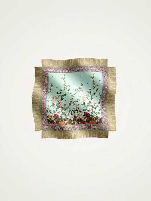 La DoubleJ Reversible Fringe Foulard 90