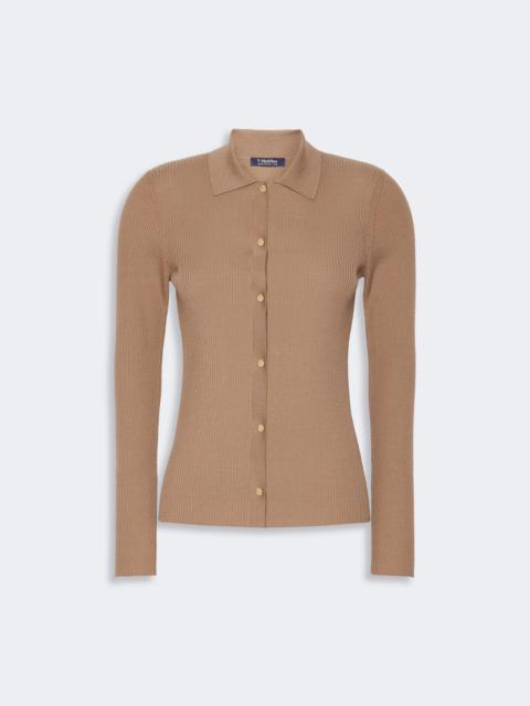 'S Max Mara LIMONE Woollen yarn fitted cardigan - CAMEL