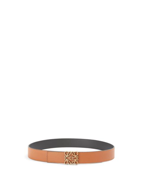 Loewe Anagram belt in soft grained calfskin and smooth calfskin