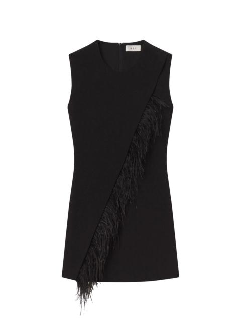 A.L.C. Beck Feather Trimmed Mini Dress