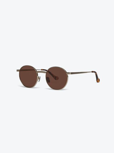 Nanushka POLA - Metal round-frame sunglasses - Gold