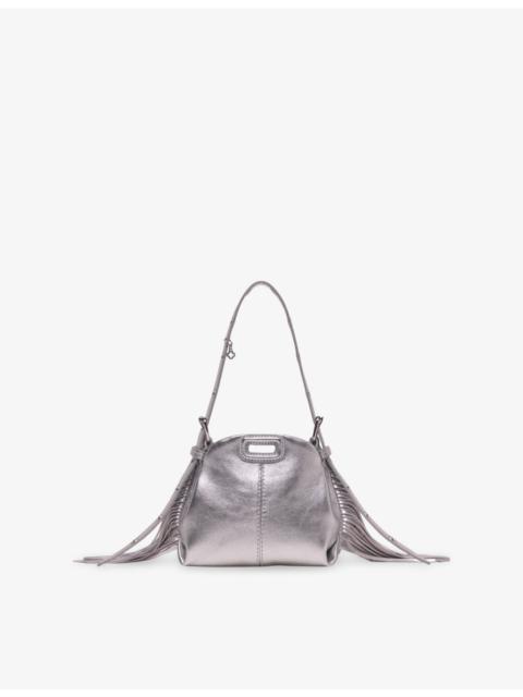 maje Miss M Micro Leather Shoulder Bag