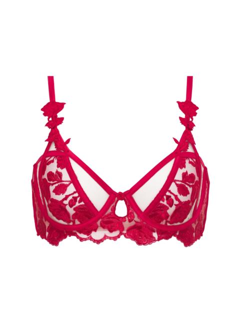 For Love & Lemons Romantic Roses Underwire Bra