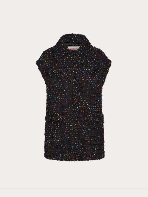 Valentino VEST IN TWEED POIS