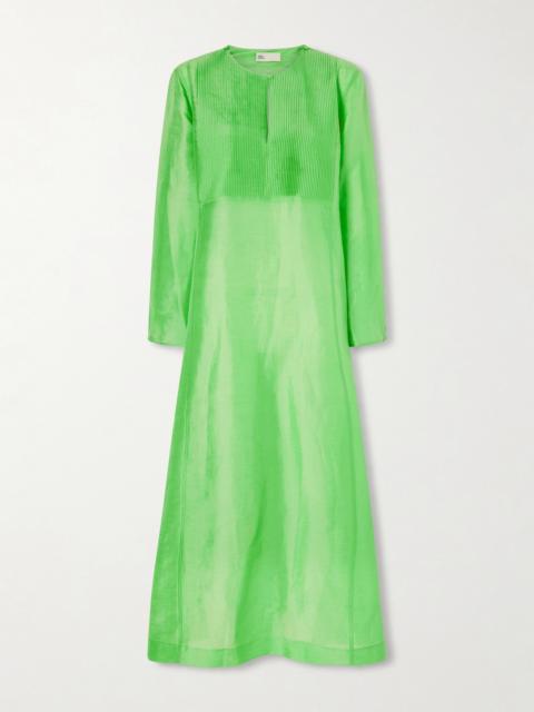 TORY BURCH Linen And Silk-blend Kaftan