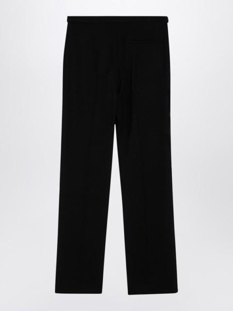 BLACK WOOL TROUSERS