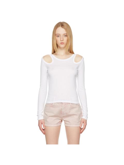 Stella McCartney White Cut-Out T-Shirt