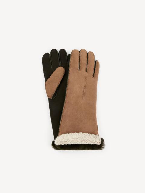 KENZO Two-toned fur mittens