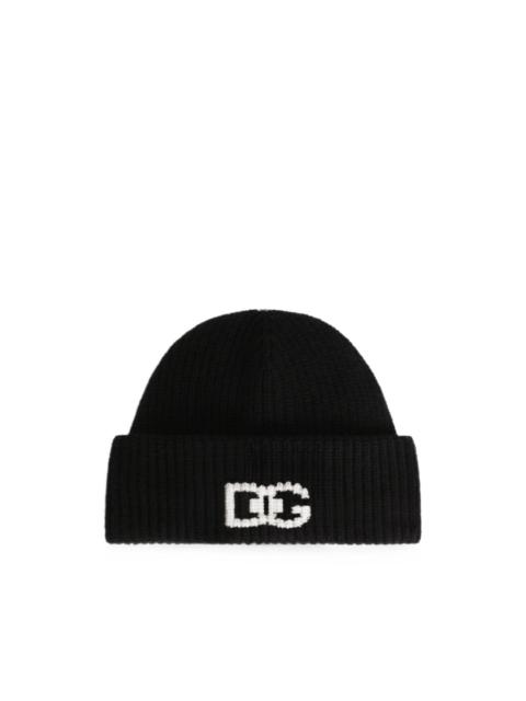 Dolce & Gabbana englisrib-knit beanie hat