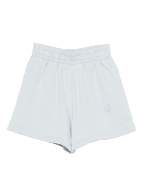ANINE BING Kam elasticated logo shorts