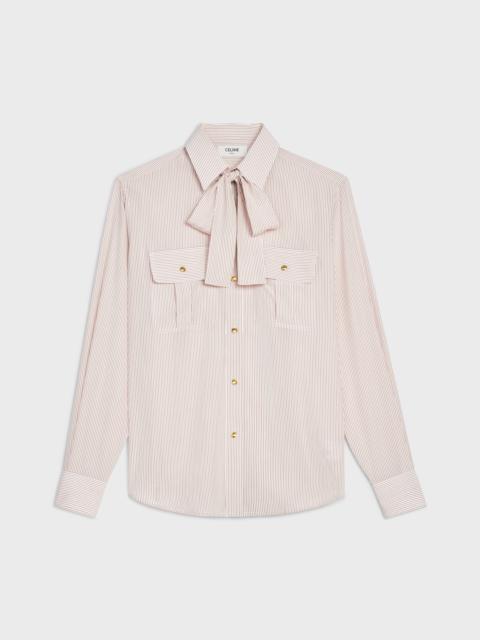 CELINE LOOSE SHIRT IN STRIPED SILK
