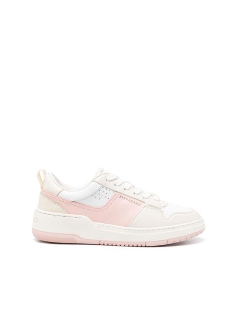 Dennis panelled leather sneakers