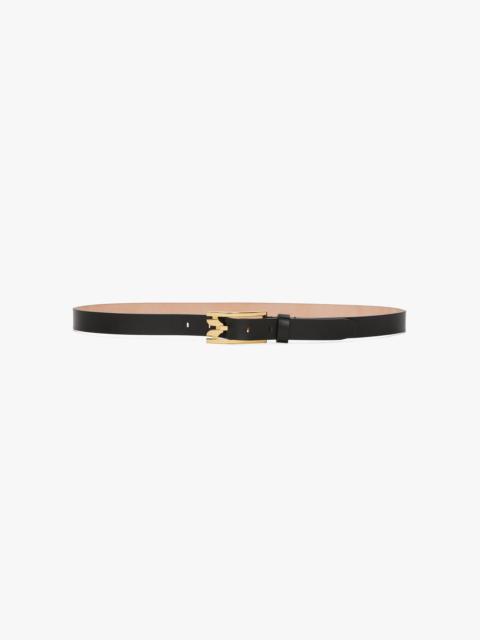Victoria Beckham Dorian Pin-Buckle Belt In Black Smooth Leather