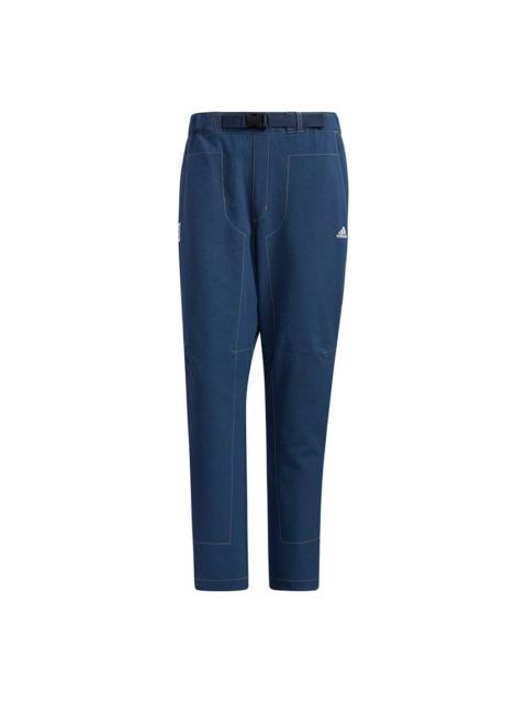 adidas Series WJ PNT Denim Training Sports Long Pants Navy Blue GP0895