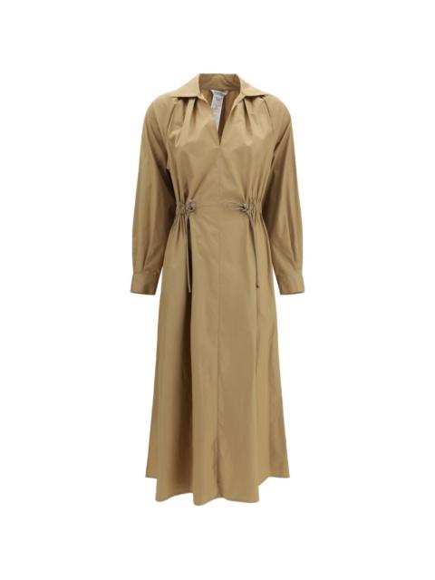 Pedaggi drawstring A-line midi dress