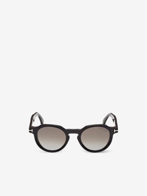 TOM FORD Thomas oval-frame sunglasses