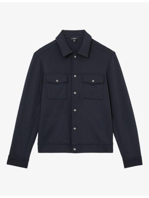 REISS Thom Twin-Pocket Stretch Cotton-Blend Overshirt