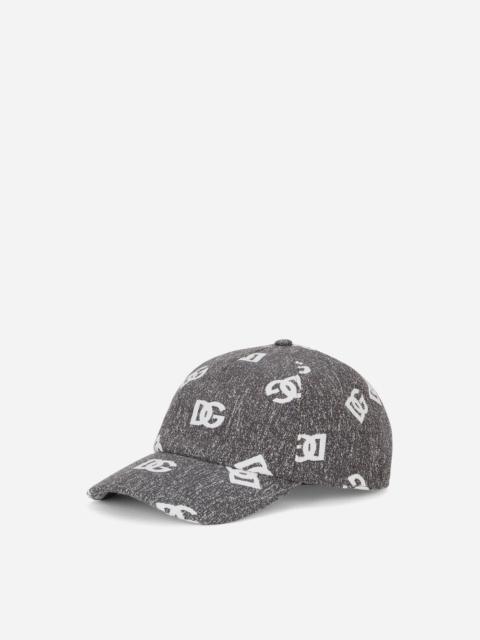 Cotton jacquard baseball cap with DG logo