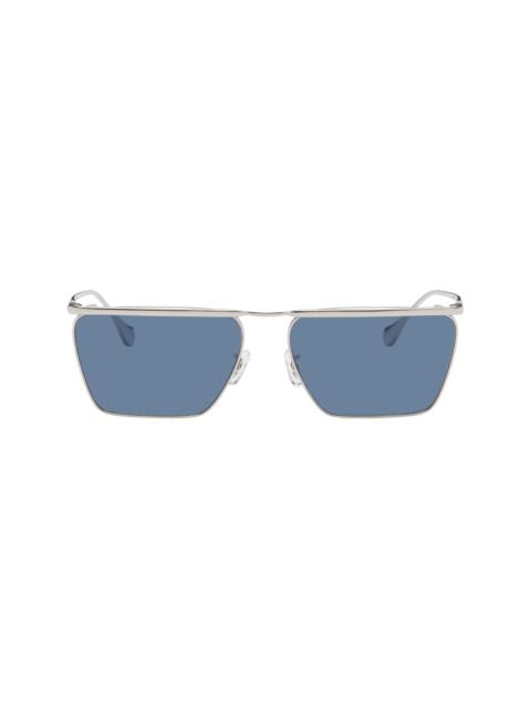 Jil Sander Silver Oliver Peoples Wireframe 'Edition 2' Sunglasses