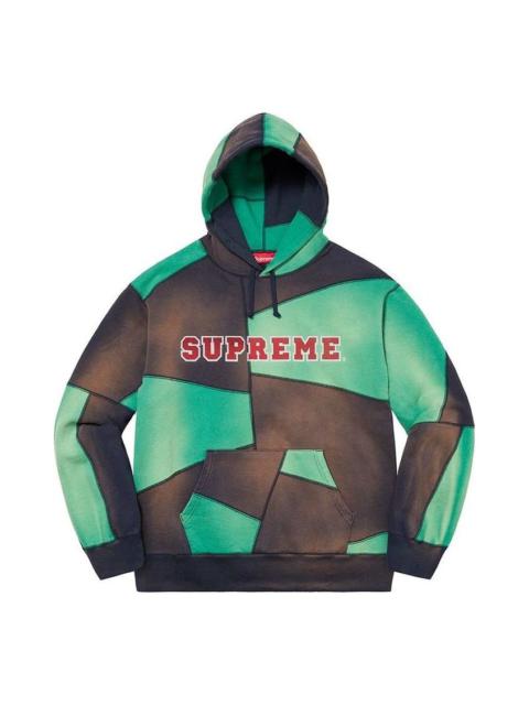 Supreme Supreme Patchwork Hoodie 'Green Black' SUP-FW20-144
