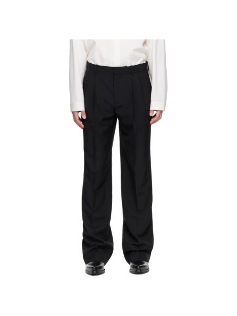 Balmain Black Wool Trousers