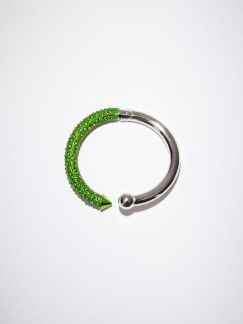 Acne Studios Cuff strass bracelet - Bright Green