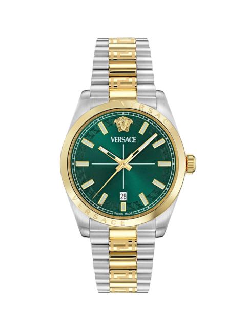 VERSACE Men's Millenyium Gent Stainless Steel Bracelet Watch/40MM - Two Tone Green