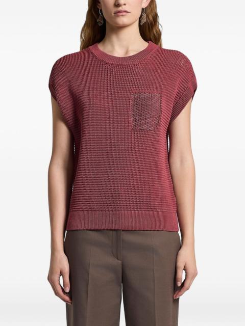 PESERICO pocket knitted top