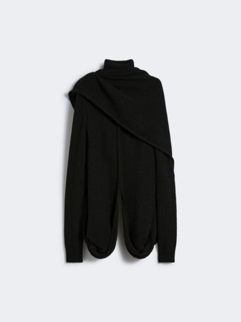 High-neck jumper - RUNWAY - BLACK