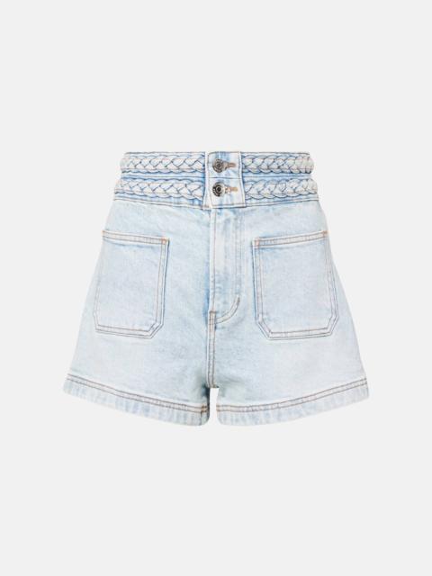 VERONICA BEARD Elijah high-rise denim shorts