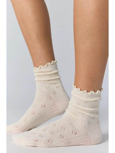 FREE PEOPLE Pointelle Ru Socks