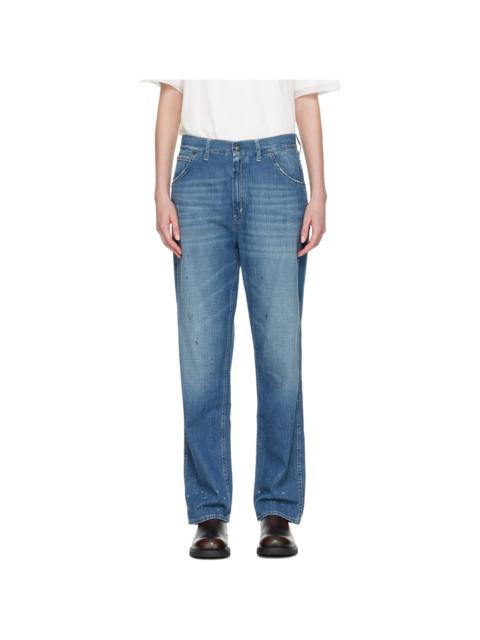 Maison Margiela Blue Treated Denim Jeans