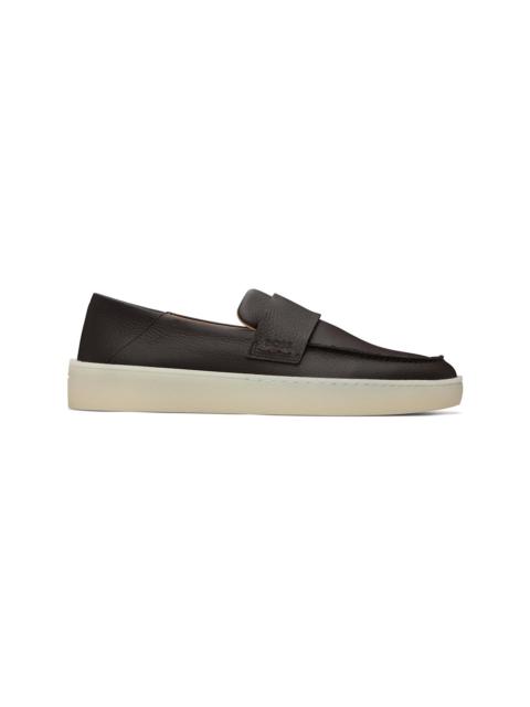 BOSS Brown Leather Loafers