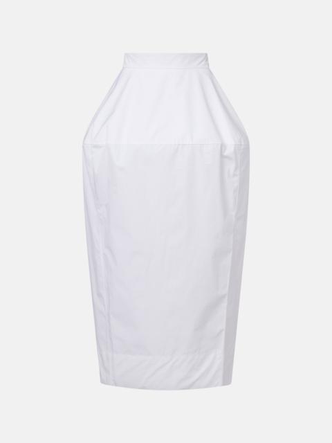 RÓHE Cotton poplin midi skirt
