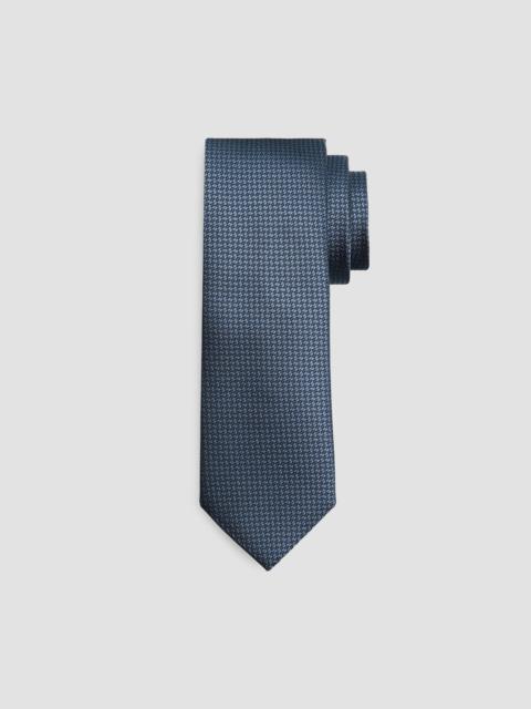 Canali Men's Geometric Tonal Silk Neat Tie - Blue