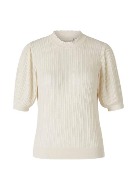 ULLA JOHNSON Gemma ribbed-knit T-shirt