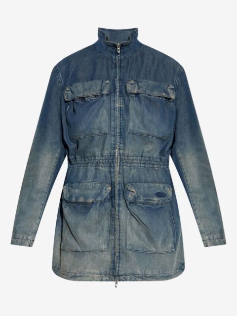 Diesel flap-pocket denim jacket