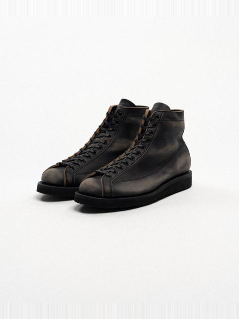 KAMIYA BROTHER BRIDGE × KAMIYA "HENRY" Distressed Monkey Boots