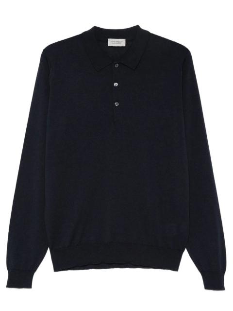 JOHN SMEDLEY BELPER POLO IN EXTRAFINE MERINO WOOL