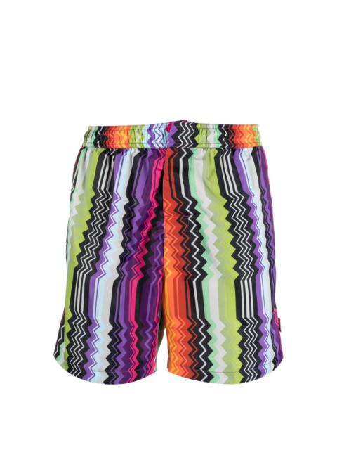Missoni zig-zag print swim shorts