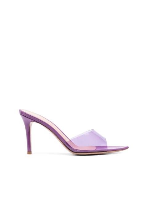 Gianvito Rossi Elle 85mm transparent-strap mules