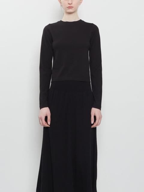 extreme cashmere n°451 Lisa Cotton Cashmere Top — Raven