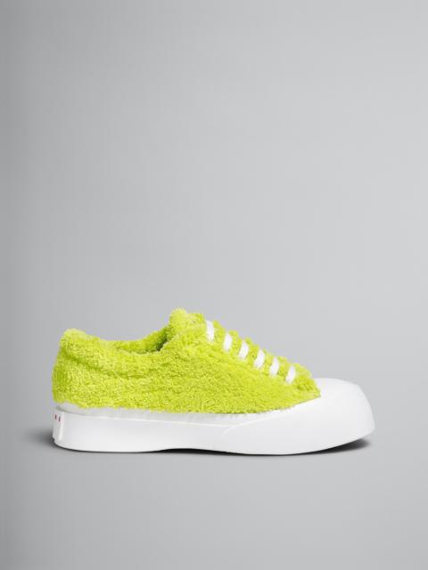 Marni GREEN TERRY PABLO LACE-UP SNEAKER