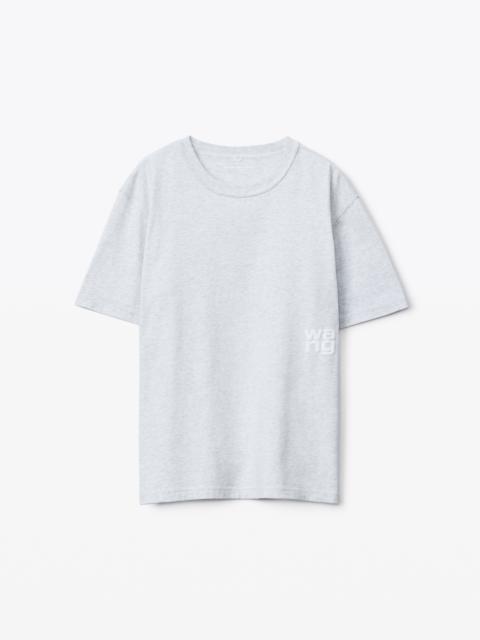 Alexander Wang puff logo tee in cotton jersey