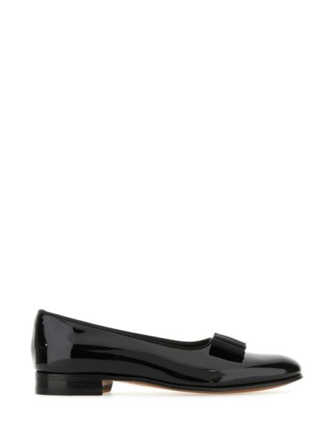 Black leather Opera loafers
