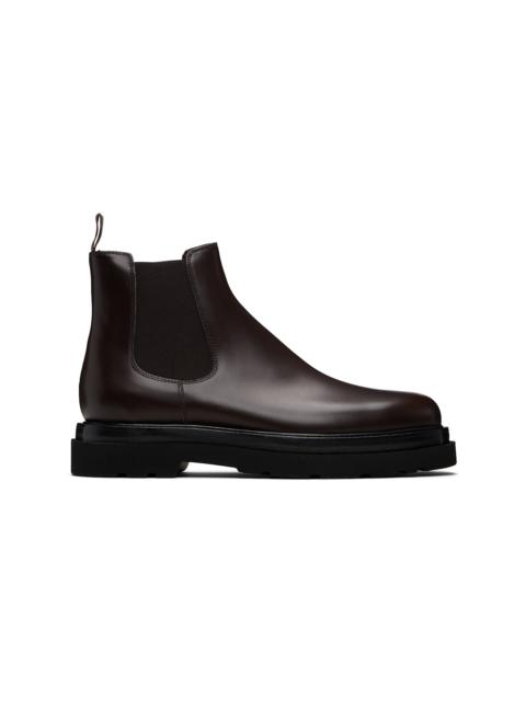 Paul Smith Brown Leather Beard Chelsea Boots