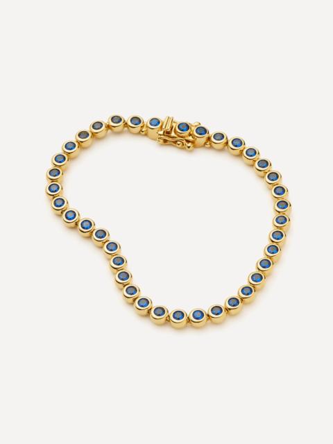 MISSOMA 18ct Gold-Plated Vermeil Silver Tennis Round Bracelet